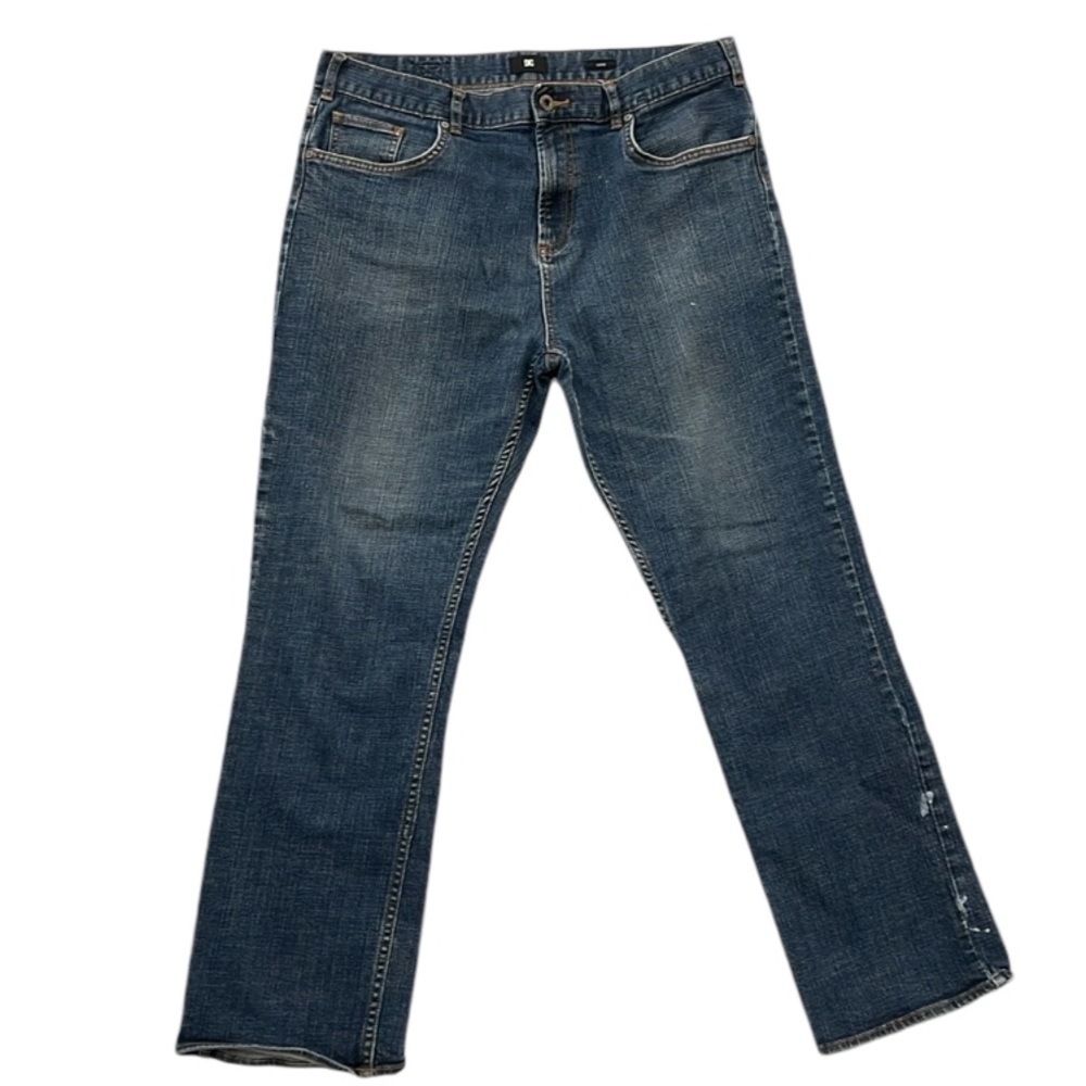 DC Shoes Mens Size 36x29.5 Loose Fit Blue Jeans Distressed Skater Grunge 2012